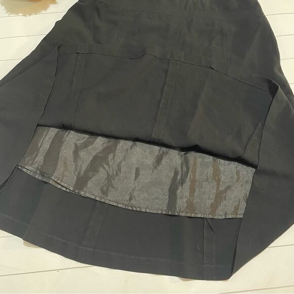 Appraisal Black Long‎ Modest A-line Flare Midi Skirt Women’s Size 10 - Picture 9 of 10